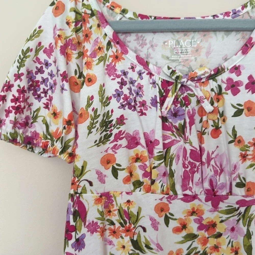 The Children’s Place Floral Girl Dress size M 7/8 Like New - Picture 3 of 7